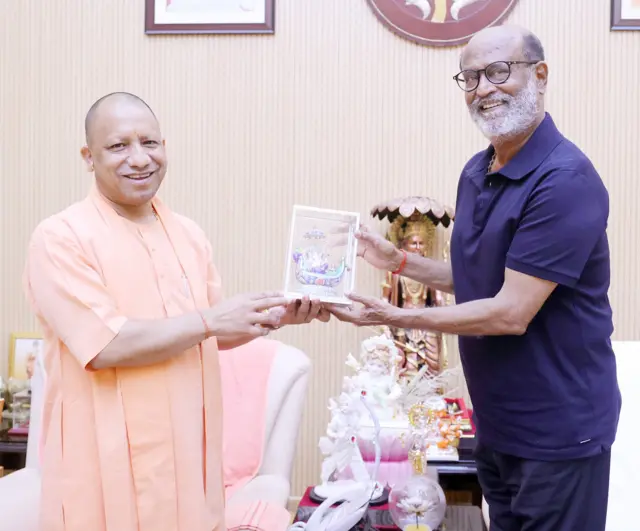 ரஜினிகாந்த்- யோகி ஆதித்யநாத் சந்திப்பு