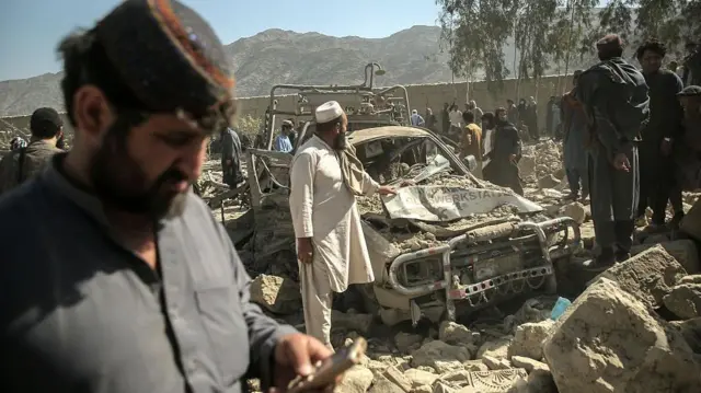 صحنه پس از یکی از حملات پاکستان بر ولایتهای شرقی افغانستان