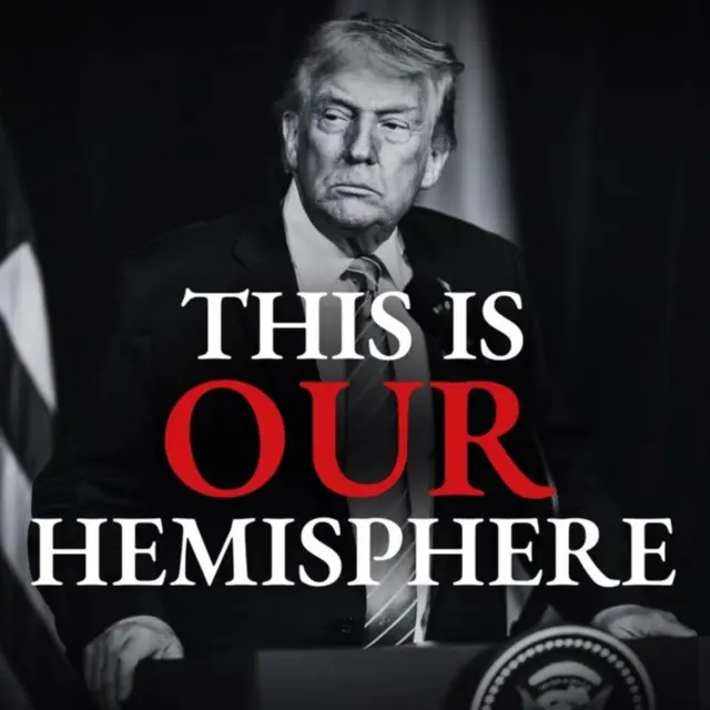 Imagen compartida en X por el Departamento de Estado que dice: "Este es nuestro hemisferio"