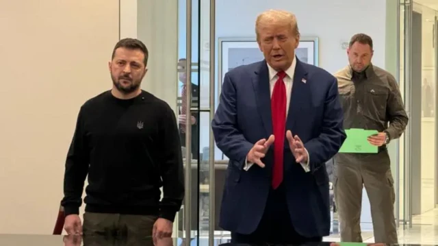 ولودیمیر زلنسکی و دونالد ترامپ