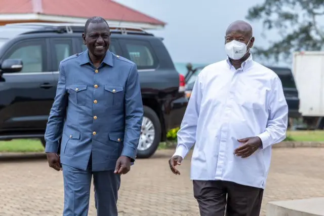 William Ruto na Yoweri Museveni 