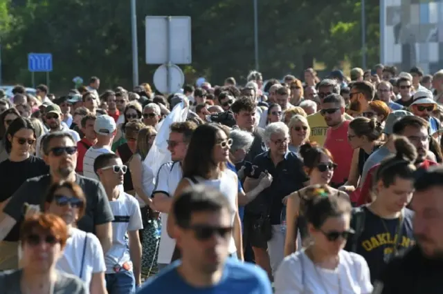 Протест студената и професора ФДУ