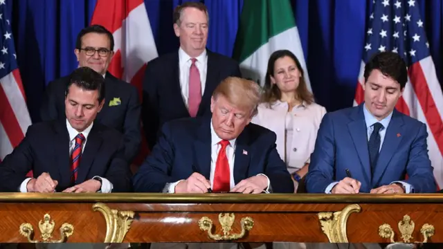 Firma TMEC Peña Nieto, Trumo, Troudeau