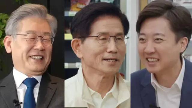 20대 대선후보 시절 SNL에 출연했던 이재명, 21대 대선후보로 출연한 김문수, 이준석