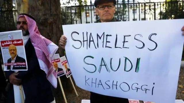 خاشقجی کے قتل ہر احتجاج