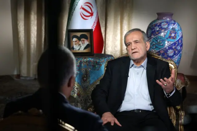 مصاحبه مسعود پزشکیان با شبکه ان بی سی