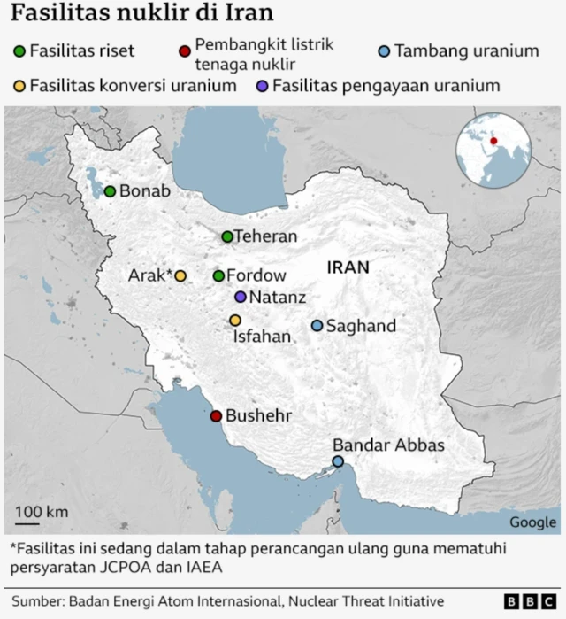 fasilitas nuklir Iran