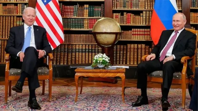 Оруссия президенти В. Путин менен АКШ президенти Ж. Байден
