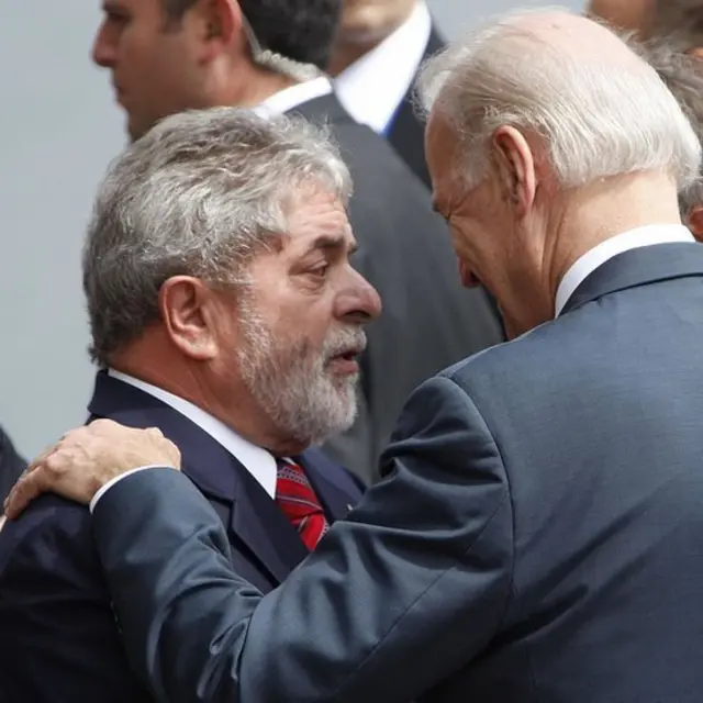 Lula e Biden durante encontromelhor casa de aposta2009