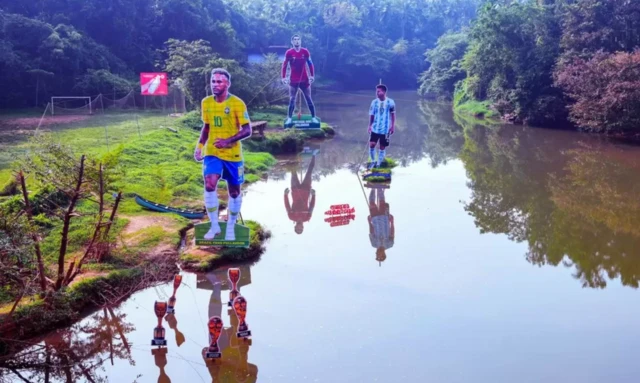 खिलाड़ियों के कट आउट