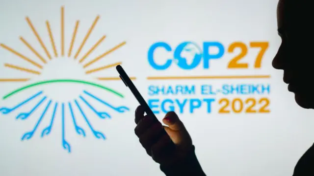 El logo de la cumbre climática de 2022.