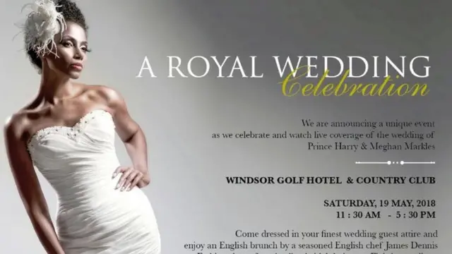 Sehemu ya tangazo la hafla hiyo