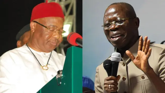 Hope Uzodinma na Adams Oshiomhole