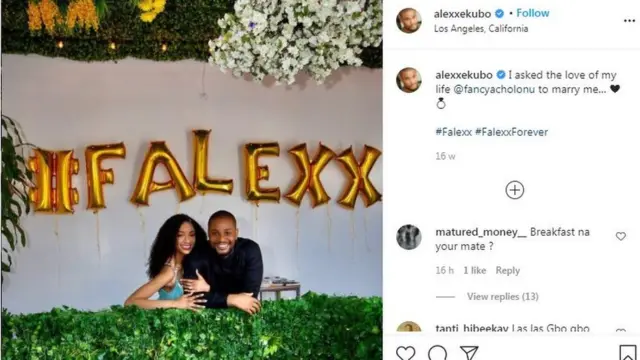 Fancy Acholonu, Nigerian actor Alexx Ekubo wedding engagement breakup?