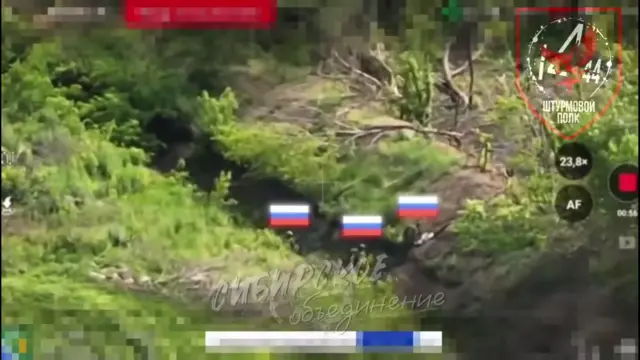 Кадры с российского дрона