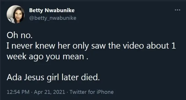 Ada Jesus reaction