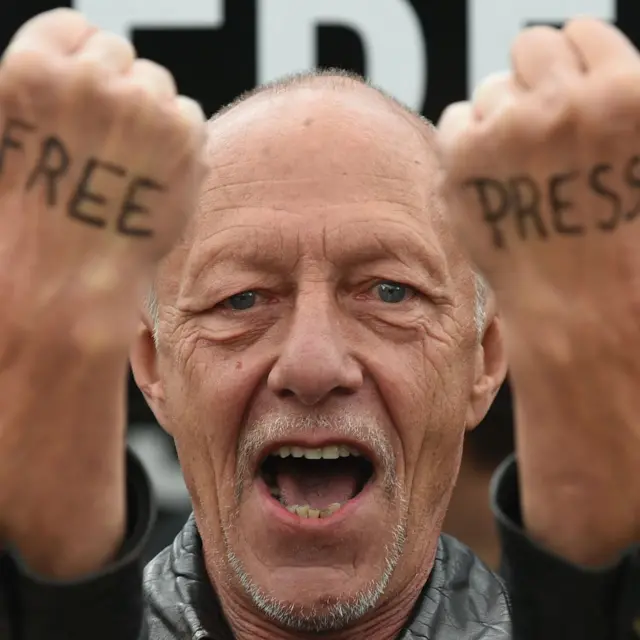 Basın özgürlüğü eylemi