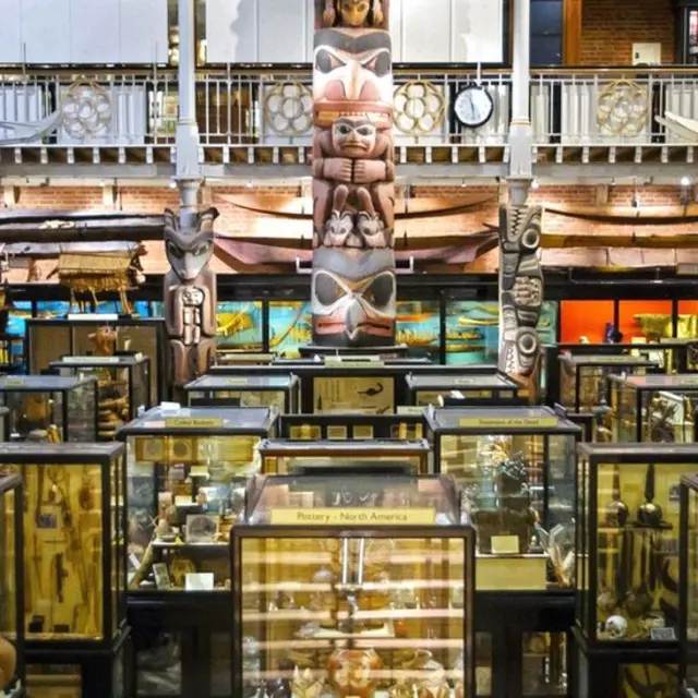 Самый крупный экспонат в собрании музея - тотемный столб высотой 11 метров