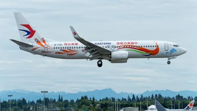 132人乗った中国東方航空のボーイング737型機、山林に墜落 - BBC