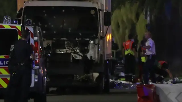 El camión del ataque