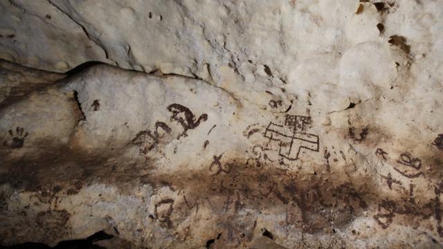 Los pictogramas encontrados en la cueva