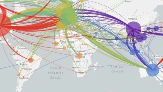 Site NextStrain apresenta mapeamento das variações genéticas do vírus e as conexões entre os casos ao redor do mundo