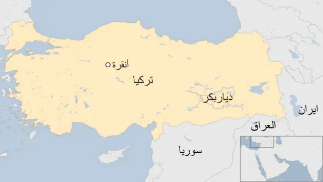 خريطة تركيا