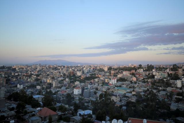 Vista de Addis Ababa, capital da Etiópia