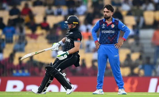 راشد خان در بازی با نیوزیلند