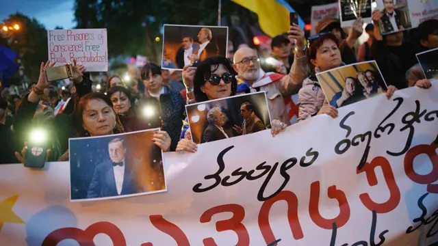 Шествие с требованием освобождения Пааты Бурчуладзе в Тбилиси. 16 мая 2026 год