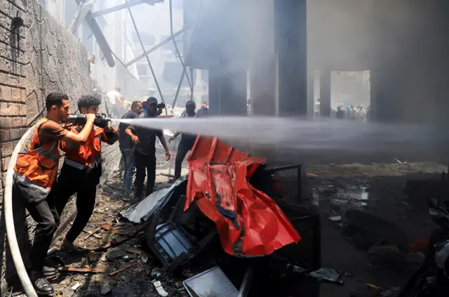 قصف إسرائيلي لمنزل في غزة