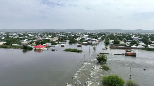 Hoton yadda ambaliya ta mamaye Beledweyne