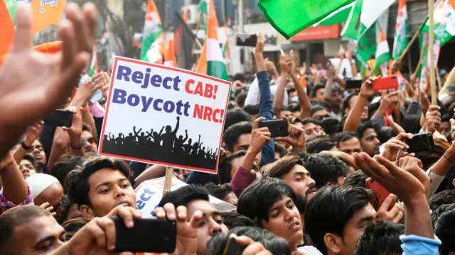 নাগরিকত্ব সংশোধনী বিলের প্রতিবাদে কলকাতায় তৃণমূল কংগ্রেসের বিক্ষোভ মিছিল