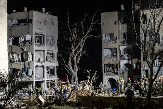 இஸ்ரேலில் இரான் தாக்கிய இடத்தின் படம்