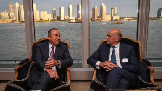 Dışişleri Bakanı Mevlüt Çavuşoğlu ile Yunanistan Dışişleri Bakanı Nikos Dendias, Eylül'de New York'ta bir araya gelmişti.