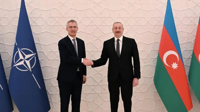 Jens Stoltenberg və Azərbaycan Prezidenti İlham Əliyev