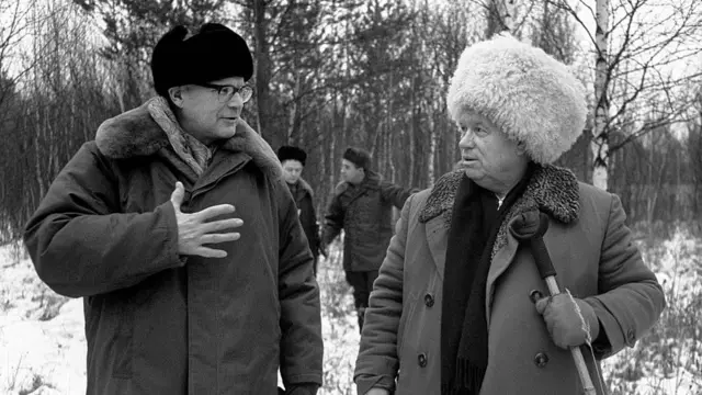 Urho Kekkonen e Nikita Kruschev.