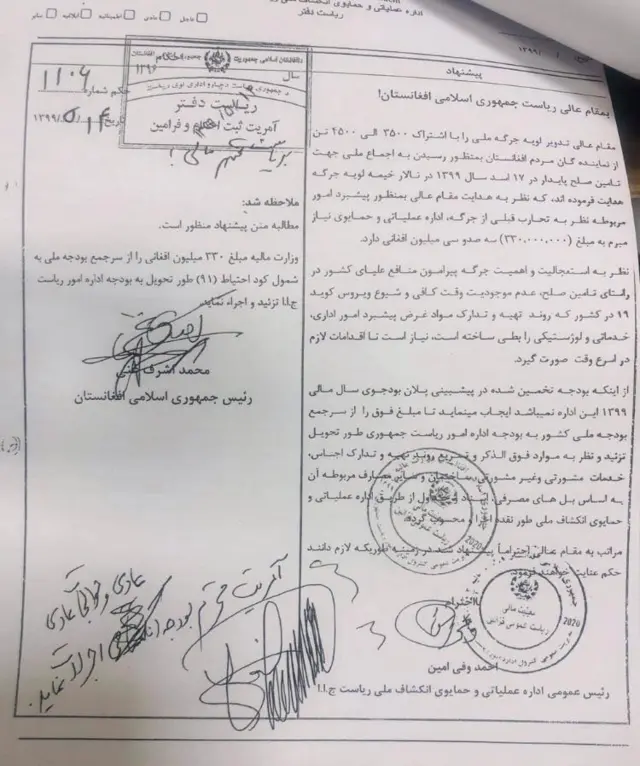 بودجه لویه جرگه