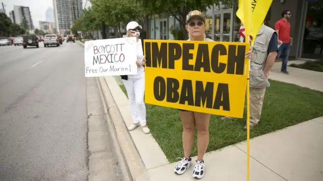 Протест против Барака Обамы