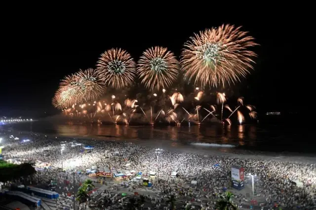 በብራዚሉ የባሕር ዳርቻ ከተማ ሪዮ ዴ ጄኔርዮ የነበረው አከባበር 