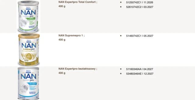 Produkty Nestle objęte wycofaniem 