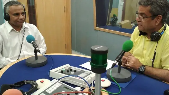 స్టూడియోలో రేహాన్ ఫజల్తో ఇండియన్ ఎక్స్ ప్రెస్ అసోసియేట్ ఎడిటర్ సుశాంత్ సింగ్