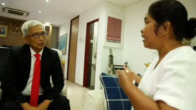 Meriance bertemu dengan Dubes Hermono di KBRI Malaysia pada Oktober 2023. 