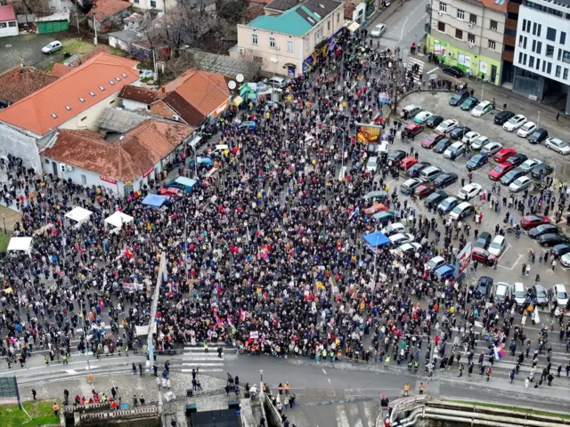 okupljanje u Kragujevcu 15. februar 2026.