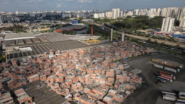 vista aérea da ocupação