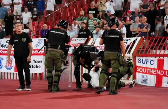 srbija - engleska, incidenti na utakmici srbija - engleska