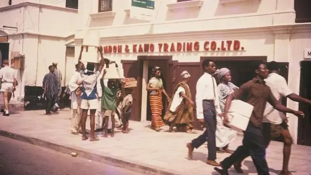 Gaban ginin London and Kano Trading Company da ke birnin Ikko a 1960