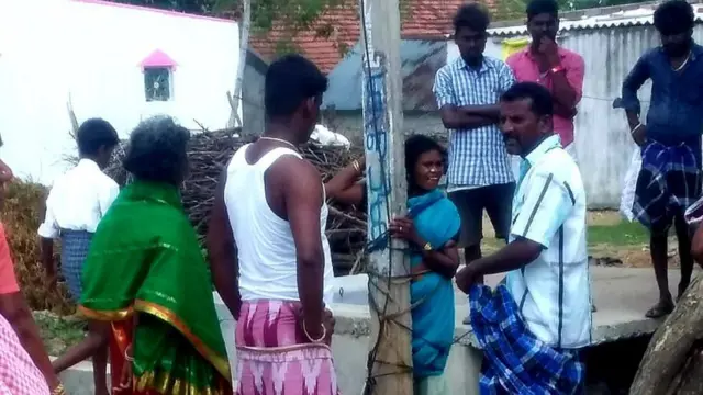 கம்பத்தில் கட்டிவைத்து, பெண்ணை தாக்கியவர் கைது - பாதிக்கப்பட்ட பெண் கூறுவது என்ன?