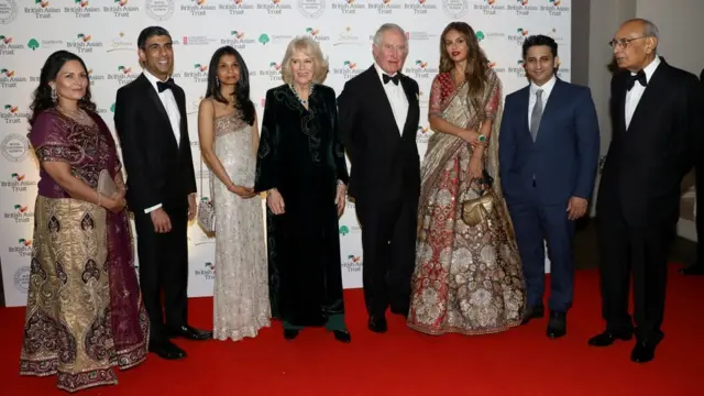 Britanyalı Asyalılar Vakfı resepsiyonunda Prens İçişleri ve Maliye Bakanları da dahil bir çok kişiyle görüşmüştü