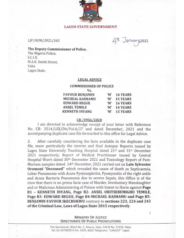 Silvester Oromoni autopsy report latest update: Rosemary Silvester Oromoni lay curse over her son death